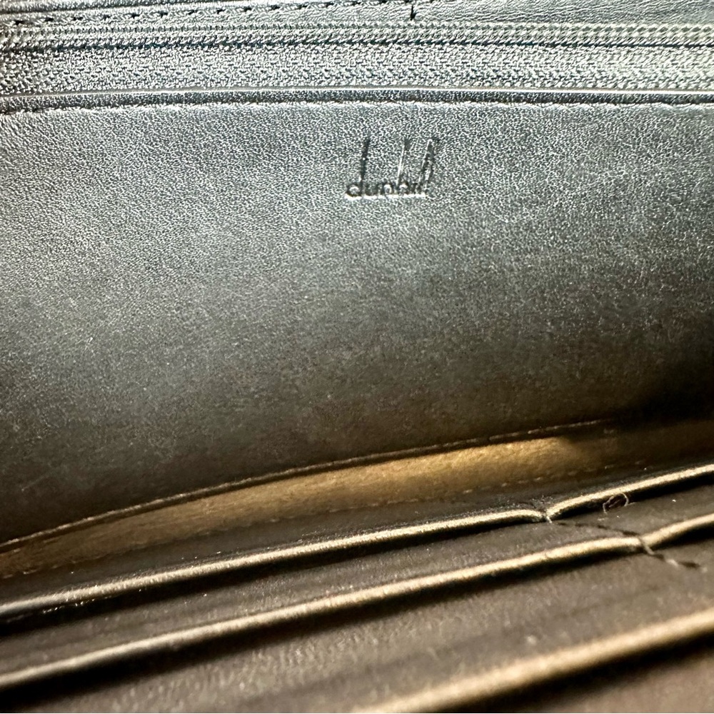 Dunhill black zippy zip around wallet - Picture 4 of 12